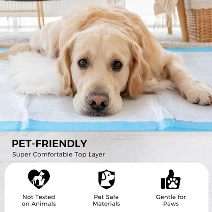 50 Pack 30"X36" Extra Large Dog Pee Pads - Super Absorbent & Leak-Proof Disposable Puppy Training Pads | X-Large Quick-Dry 5-Layer Protection Piddle Pads for Indoor & Outdoor Use3