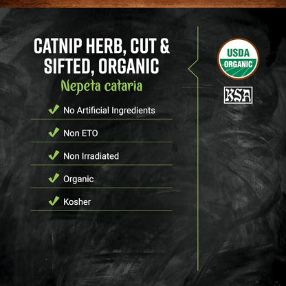 Frontier Co-Op Organic Catnip, 1-Pound Bulk, Loved by Cats & Gardeners, Popular Tea Blend, Organic, Kosher3