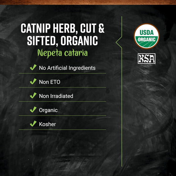 Frontier Co-Op Organic Catnip, 1-Pound Bulk, Loved by Cats & Gardeners, Popular Tea Blend, Organic, Kosher3