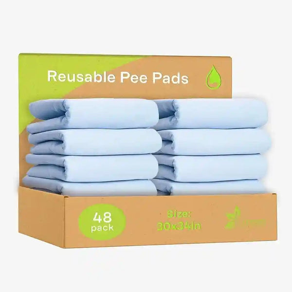 GREEN LIFESTYLE Washable Pee Pads for Dogs - Waterproof Reusable Puppy Pads with Anti-Slip Backing, Pet Training Pad for Puppy Playpen, Crate, Whelping Box, Potty Training (Pack of 6 - 30X34)14