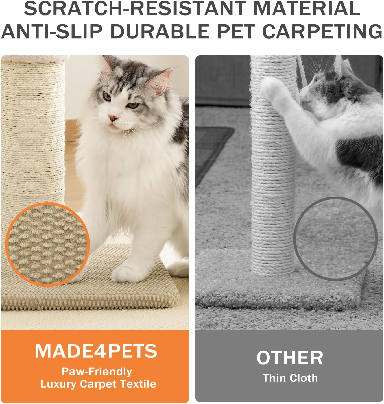 made4pets-tall-cat-scratching-post-23-6-natural-sisal-cat-scratcher-with-hanging-balls-heavy-duty-and-thicker-scratching-post-for-indoor-cats-adults-sturdy-base-cat-scratch-post-beige