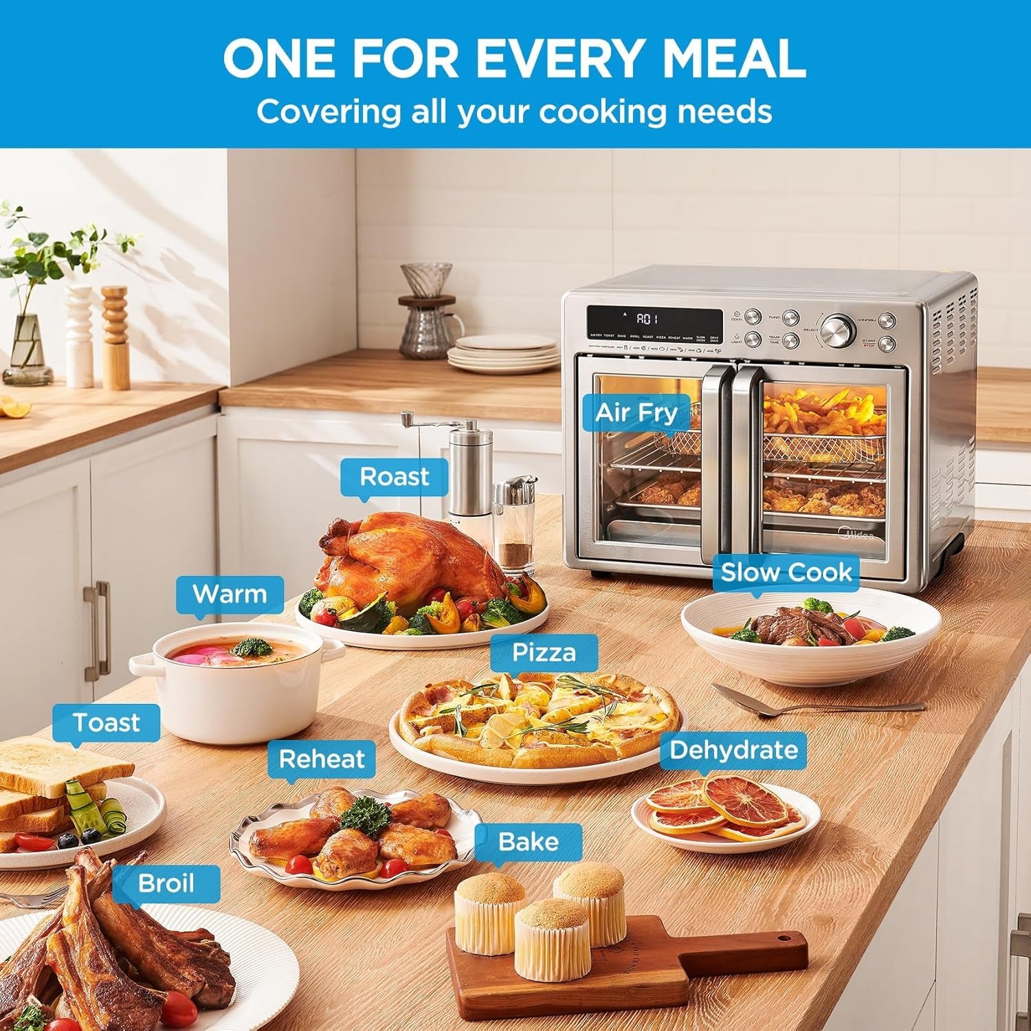 midea-flexify-classic-french-door-toaster-oven-air-fryer-combo-26-4-qt-10-in-1-large-capacity-26-4-qt-countertop-oven-25-faster-cooking-and-90-less-oil-stainless-steel