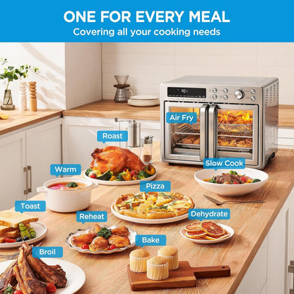 Midea Flexify Classic French Door Toaster Oven Air Fryer Combo, 26.4 QT | 10-In-1 Large Capacity, 26.4 QT Countertop Oven, 25% Faster Cooking and 90% Less Oil, Stainless Steel7