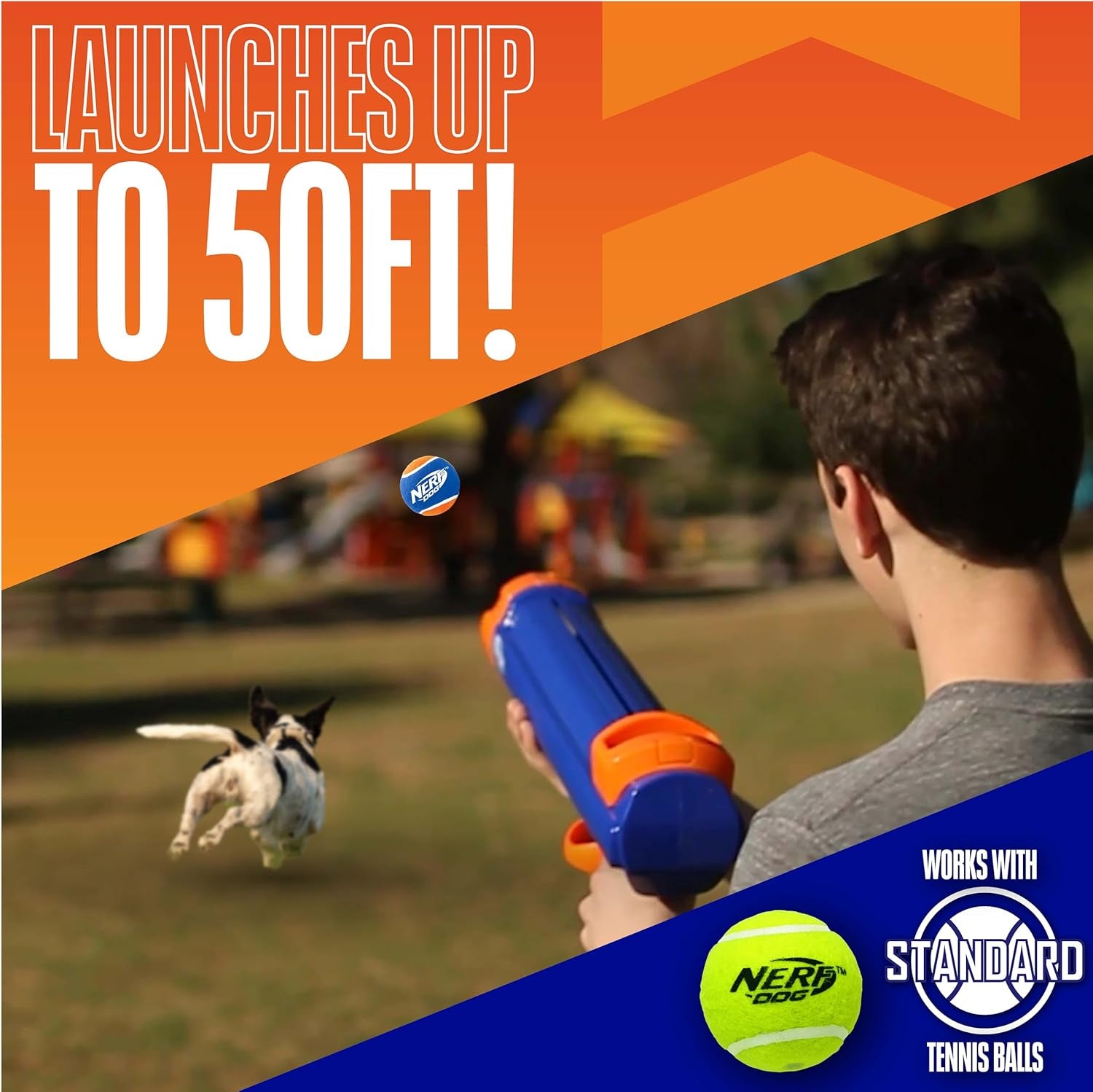 nerf-dog-tennis-ball-blaster-dog-toy-blue-orange-16-inch-compact-blaster-with-1-ball