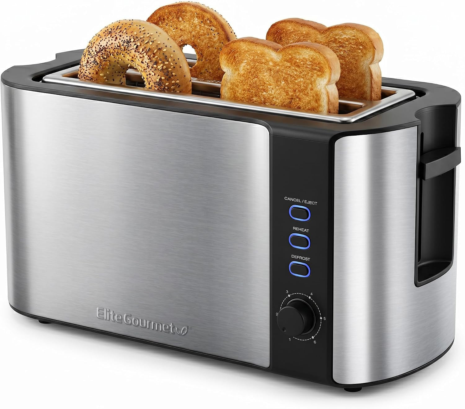 ect-3100-4-slice-long-slot-toaster-stainless-steel-extra-wide-slots-fit-bagels-sourdough-texas-toast-6-browning-settings-reheat-defrost-cancel-built-in-warming-rack