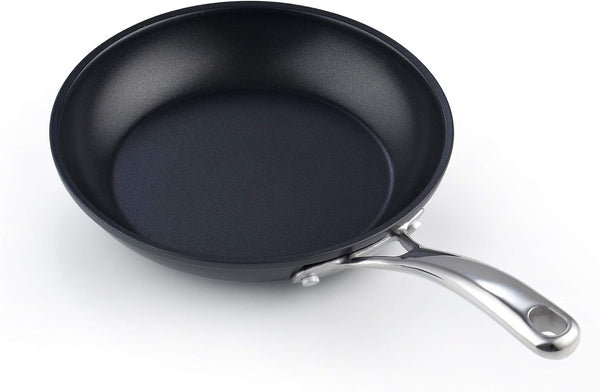 Classic 8 Inch Hard Anodized Nonstick Frying Pan | Ceramic Non Stick Skillet, Easy Clean Egg Omelette Pan, Even Heating for Gas Electric Stoves, Oven Safe, Black1
