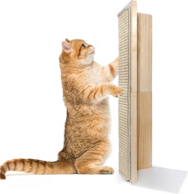 Couch Corner Scratching Post W/Replaceable Scratch Pad - Stylish Indoor Cat Scratcher - Cat Scratching Board Furniture Protector- Scratch Post for Feline Fun & Satisfaction1