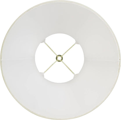 Pre-Assembled Ginna Creme Flared Large Bell Lamp Shade 7X14X11 (Spider) | 7" Top X 14" Bottom X 10.5" High X 11" Slant Replacement for Table Lamps Harp + Finial7