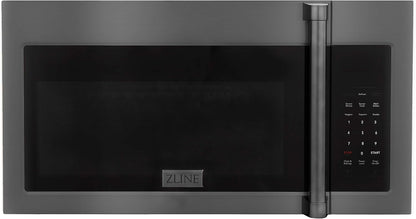 ZLINE 30" 1.5 Cu. Ft. over the Range Microwave in Black Stainless Steel with Traditional Handle and Set of 2 Charcoal Filters (MWO-OTRCFH-30-BS)2