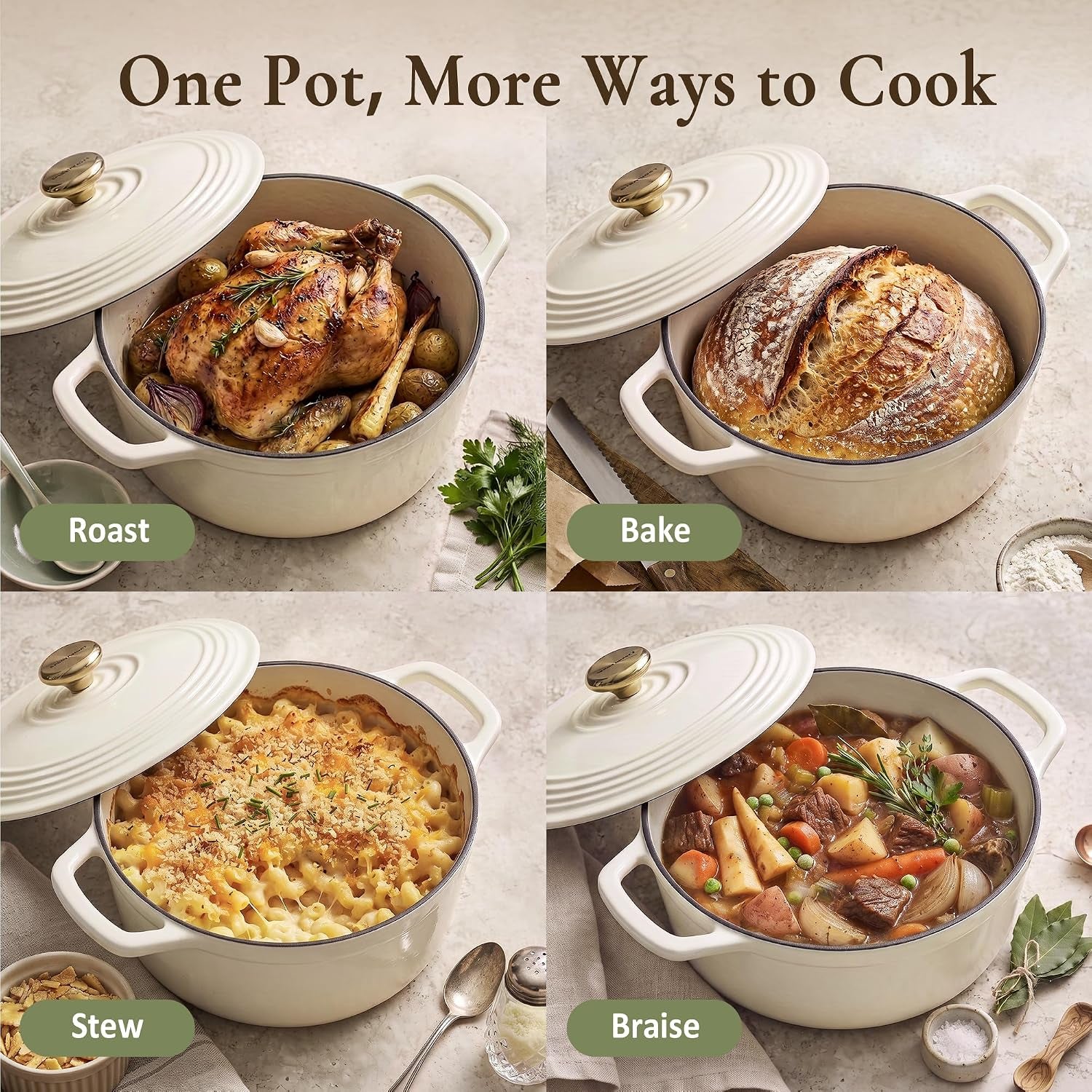enameled-cast-iron-dutch-oven-5-5qt-pot-with-lid-cookbook-cotton-potholders-heavy-duty-cookware-for-braising-stews-roasting-sourdough-baking-white
