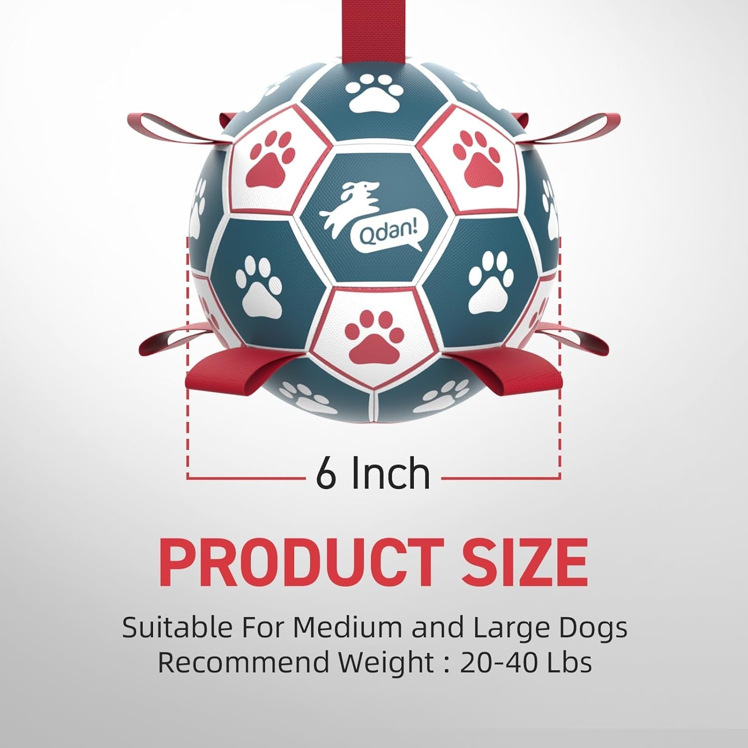 qdan-dog-balls-6-inch-dog-soccer-ball-with-straps-herding-balls-for-dogs-outdoor-dog-toys-balls-for-20-40-lb-dogs-puppy-ball-to-keep-them-busy-dog-pool-water-play-toy-puppy-birthday-gifts