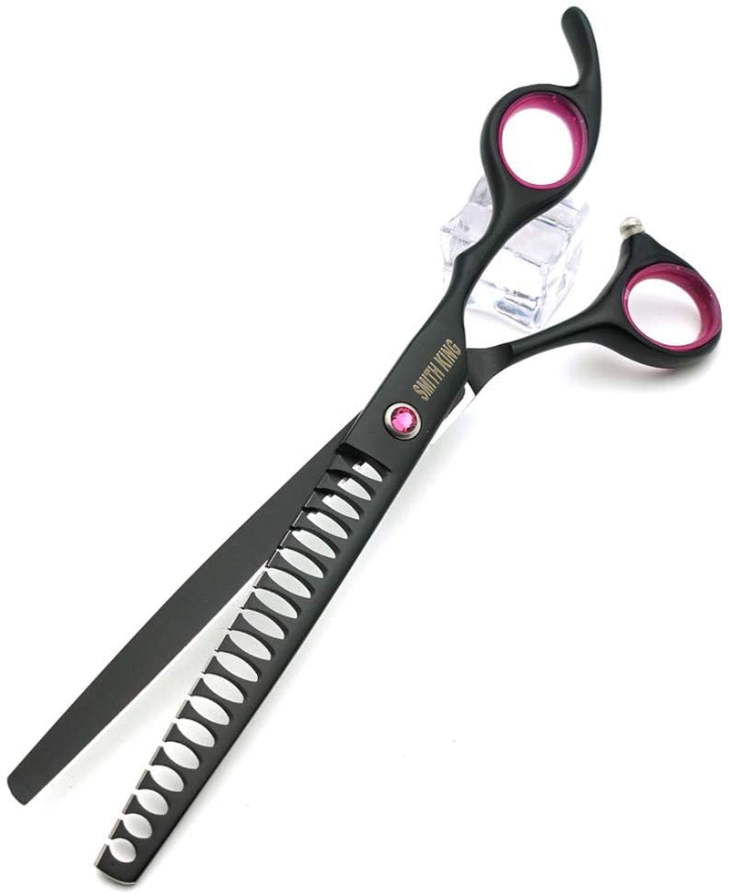 7-0-inches-professional-dog-grooming-scissors-set-straight-thinning-curved-chunkers-4pcs-in-1-set-with-comb