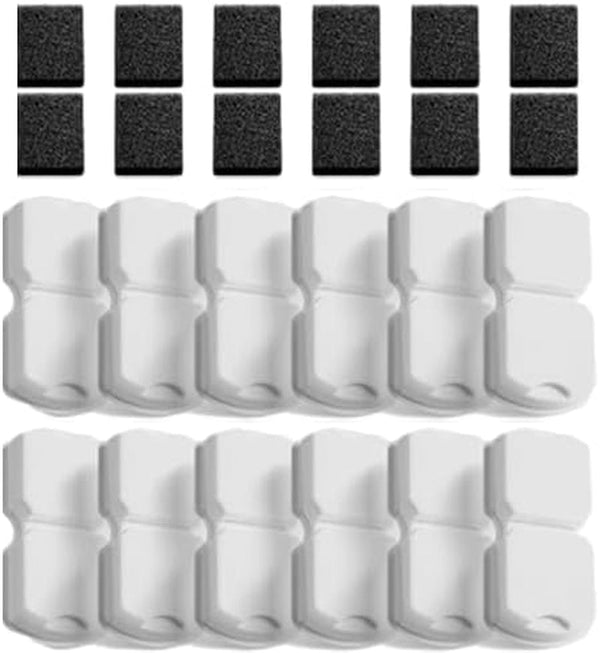 Cat Water Fountain Filter: 12 Cat Fountain Filter Replacement - 3 Months Set of Replacement Filters for GIOTOHUN KOOGMOON UMOCUOY IHOUONE HOOISE Pet Fountains - 6 Filters & 6 Sponges10