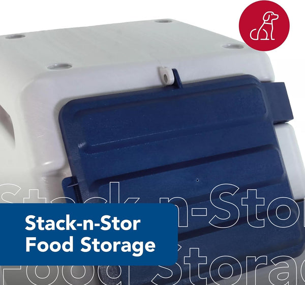 Coastal Pet Bergan Stack-N-Stor Food Storage - Stackable Dog & Cat Food Keeping Container - Outdoor Vault to Protect from Pests & Weather - Durable Storage Bin - 9 Gallons2
