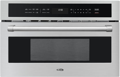 30 In. Built-In Microwave with Convection Oven and Air Fryer, 1000W Power with NEMA 5-20P Plug, 10 Levels, UL Listed and 1.6 Cu. Ft. Capacity in Stainless-Steel (KM-CWO30-SS)1