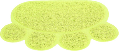 Cat Litter Tray, PVC Dog Mat Antislip Shape Pet Puppy Non Slip Box Liners Feeding Bowl Placemat Supplies for Cats and Dogs (Claw Shape)1