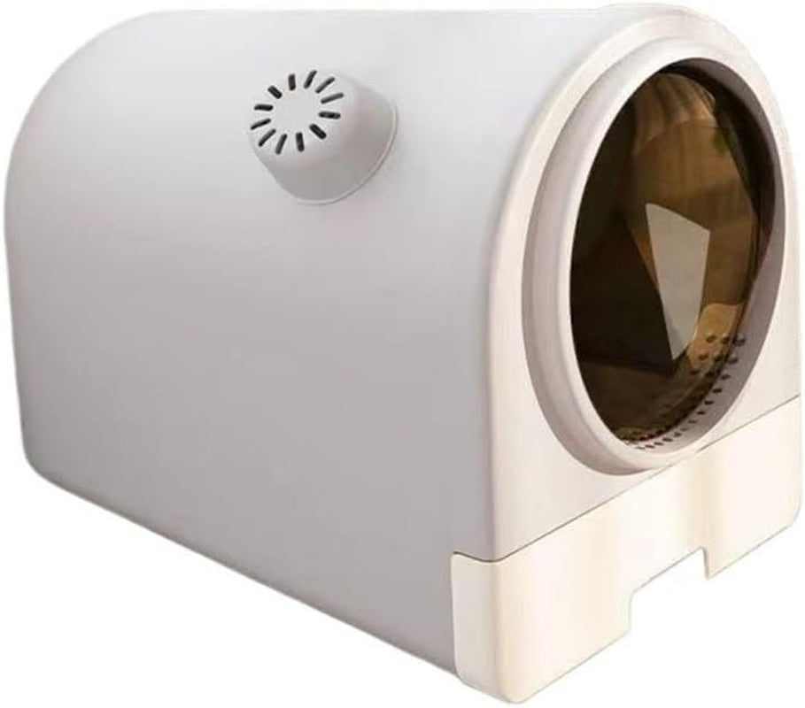 pet-supplies-enclosed-cat-litter-box-with-lid-scoop-splash-proof-large-pan-easy-cleangreen