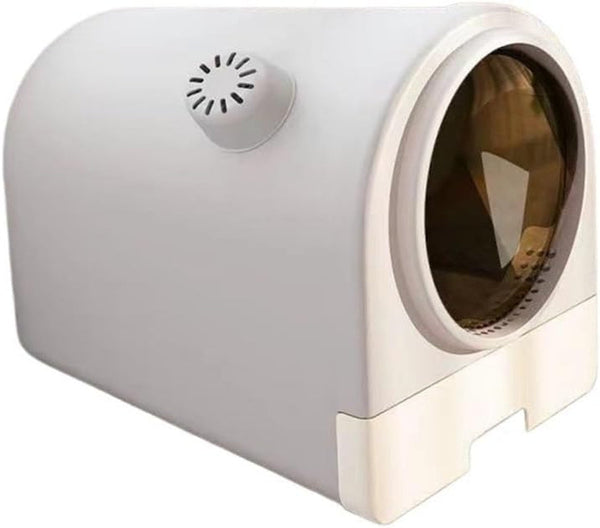 Pet Supplies, Enclosed Cat Litter Box with Lid & Scoop, Splash-Proof Large Pan, Easy Clean(Green)9