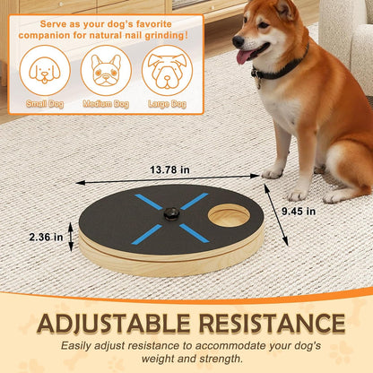Adjustable Resistance Dog Nail Scratcher Board - with Treat Box | Non-Slip Detachable Paw Grinding Board, Stress-Free Interactive Grooming Toy for Small Medium Large Dogs3