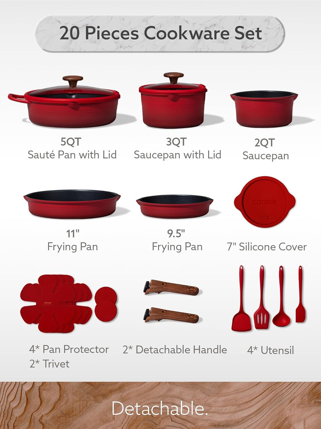 20pcs-titanium-cookware-set-pots-and-pans-set-detachable-handle-non-stick-non-toxic-induction-compatible-dishwasher-oven-safe-space-saving-camping-cooking-red