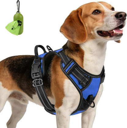 Joytale No Pull Dog Harness Medium Sized Dog, Front Clip, Black | Grab Handle for Instant Control, Padded & Adjustable Vest, Sturdy Metal D-Rings, for Safe Training & Daily Walking51