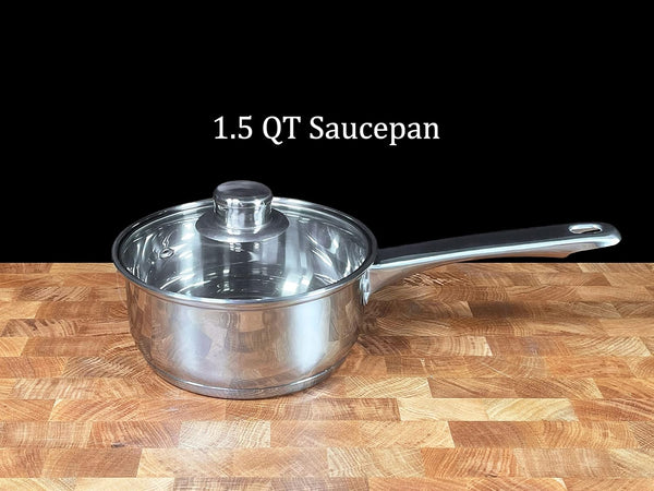 Cookware 7-Piece Stainless Steel Cookware Set, Includes Pots and Pans4