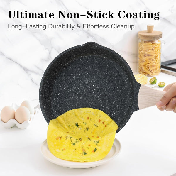 Nonstick Frying Pan, 12.5 Inch Large Skillet, Granite Cooking Pan, Healthy and Non Toxic, Induction Compatible, PFOA Free2