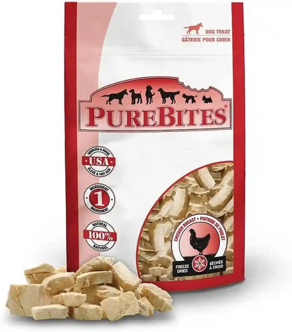 Purebites Chicken Breast Freeze Dried Dog Treats, 1 Ingredient, Made in USA, 8.6Oz13