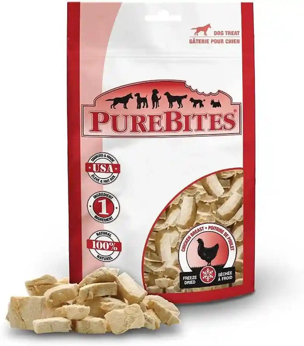 Purebites Chicken Breast Freeze Dried Dog Treats, 1 Ingredient, Made in USA, 8.6Oz13