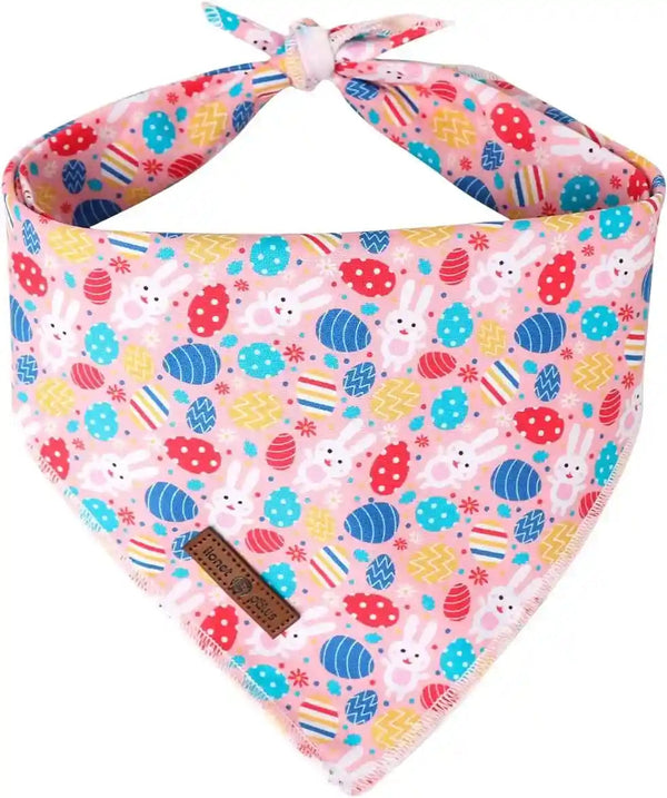 Lionet Paws Dog Bandana for Small Medium Large Dogs, Cat Kerchief Blue DOIT, Triangle Bibs Scarf for Girl or Boy40