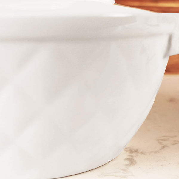 Oval Casserole Dish 1.9 Qt, French Onion Soup Ceramic Bakeware with Lids, Ceramic Cocotte, Baking Dish with Lids and Handles, Microwave, Dishwasher, Oven Safe5