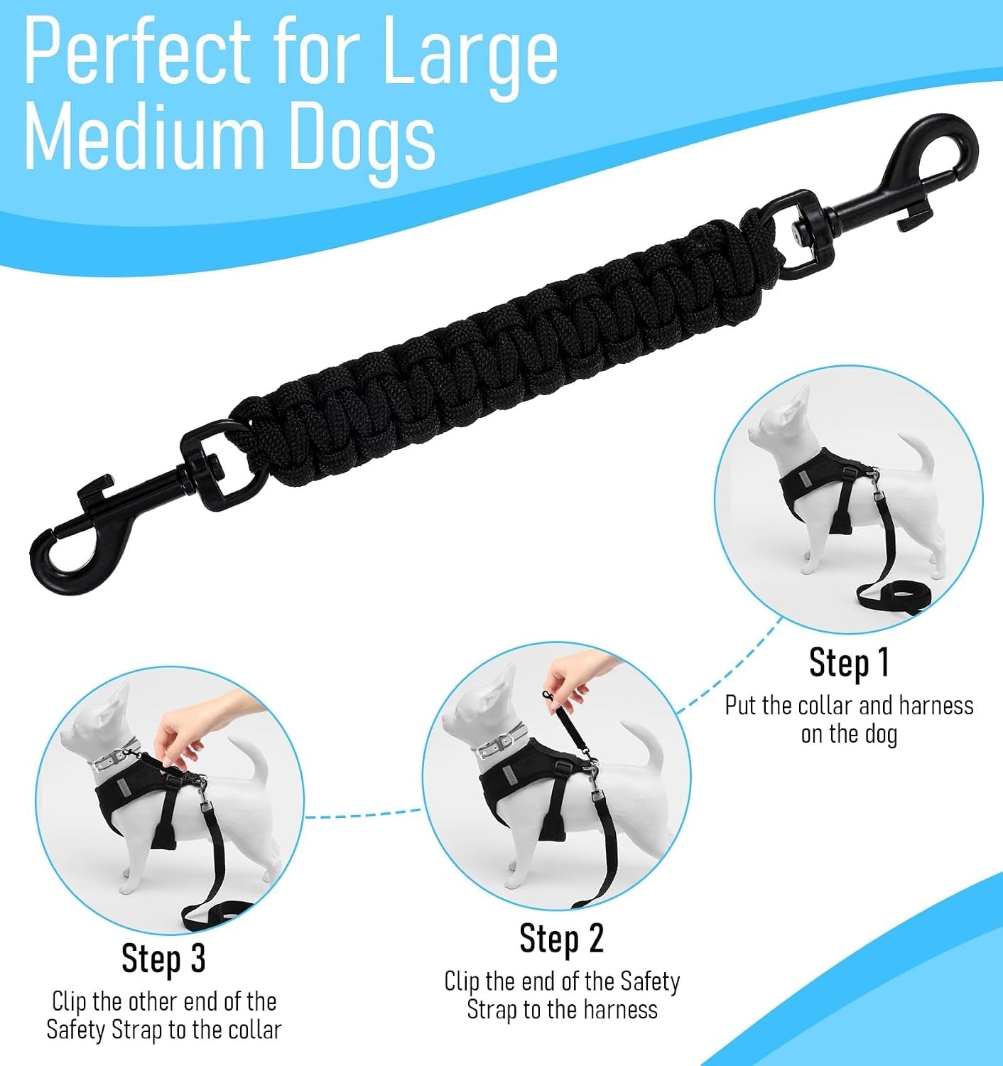 prong-collar-for-dogs-pinch-collar-for-dogs-with-double-ended-clasp-handmade-secure-connector-for-prongs-pinch-collars-leash-harness-accessories-black