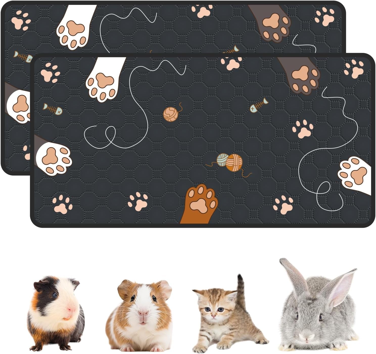2-pack-guinea-pig-cage-liner-24-x-47-reusable-guinea-pig-bedding-washable-absorbent-pee-pads-for-dogs-rabbit-chinchilla-hamster-leakproof-anti-slip