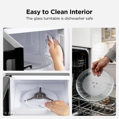 BLACK+DECKER Countertop Microwave Oven 0.7 Cu.Ft,700W,Child Safety, Black | 6 One-Touch Presets, Express Cooking, 10 Power Levels, Child Safety Lock, Easy Clean Interior7