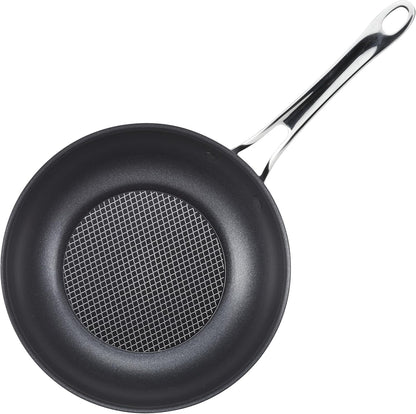 X Hybrid Nonstick Induction Stir Fry Wok Pan Cookware with Lid, Dishwasher Safe, Compatible with All Stovetops, 10 Inch - Charcoal Gray13
