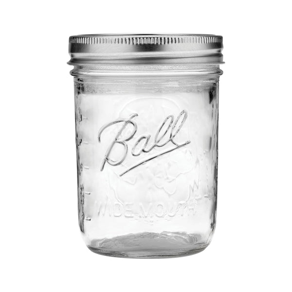 Wide Mouth Pint Mason Jars with Lids & Bands | 16-Oz | 2-Pack2