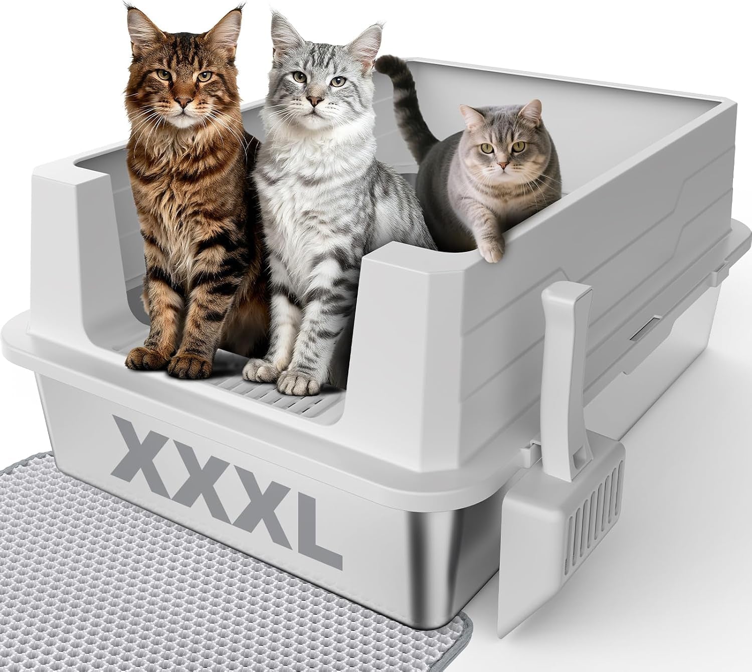 stainless-steel-litter-box-extra-large-litter-boxes-for-big-cats-xlarge-metal-cat-litter-box-with-lid-anti-urine-leakage-xl-box-with-high-sides-easy-clean-non-sticky-scoop-included