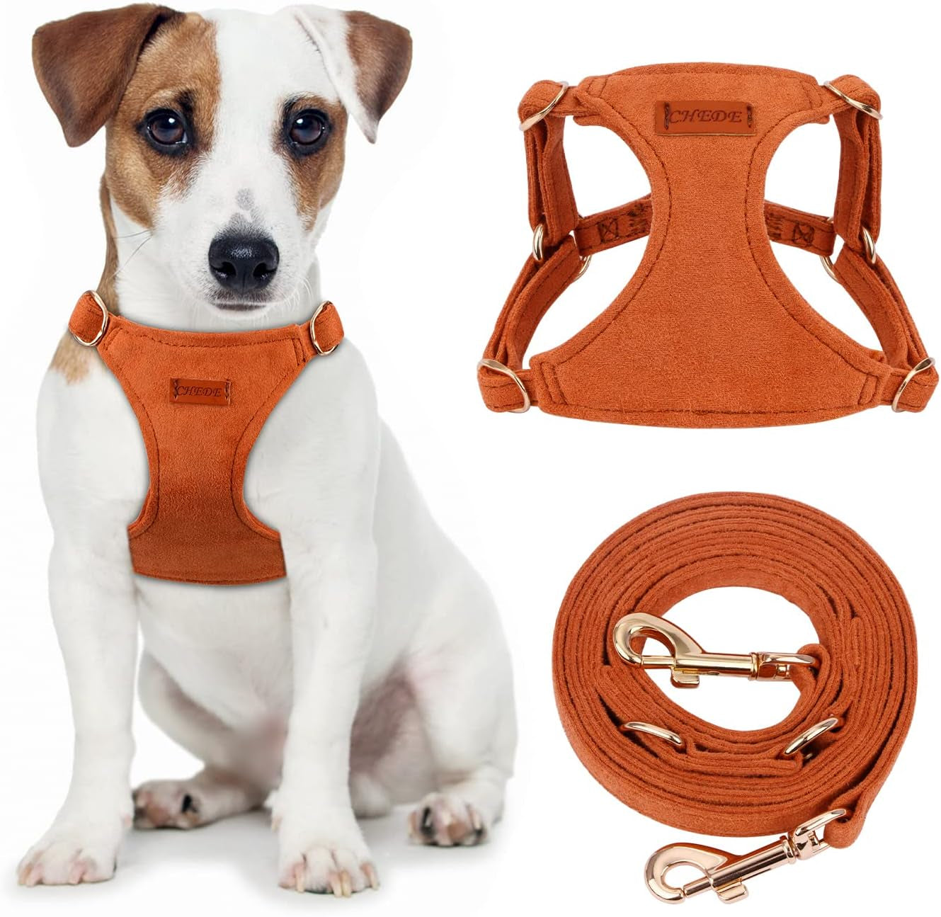 chede-no-pull-puppy-harness-and-multifunction-dog-leash-set-8-colors-soft-adjustable-no-choke-escape-proof-cute-lightweight-pet-vest-harness-for-small-and-medium-dog
