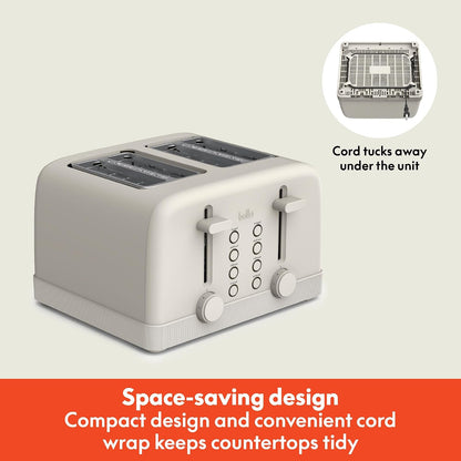4-Slice Toaster with Extra Wide Slots, Oatmilk2