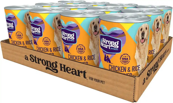A Strong Heart Wet Dog Food, Cuts in Gravy with Beef — 13.2 Oz Cans (Pack of 12), Complete & Balanced, All Life Stages, Made in USA14