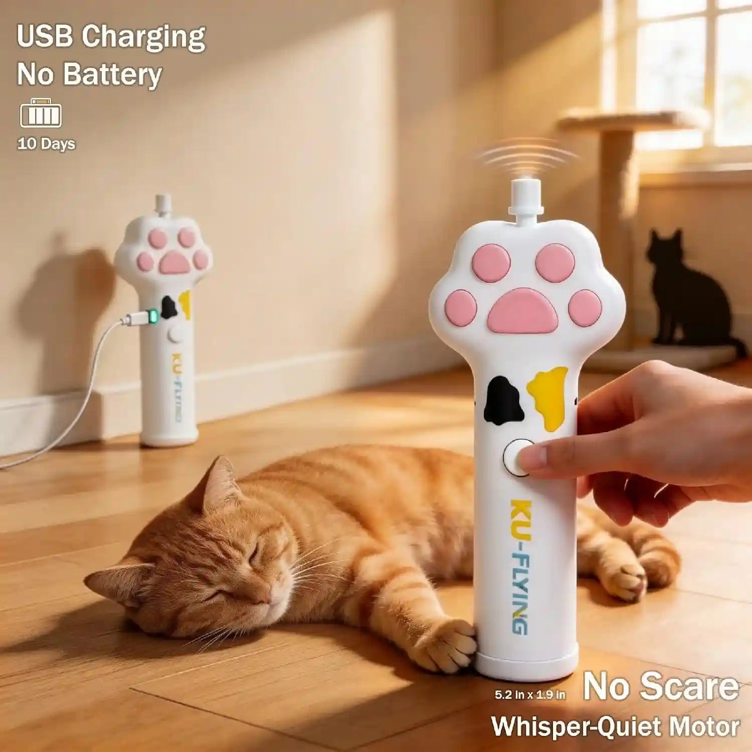 cat-fetch-toy-launcher-with-10-soft-flexible-discs-cat-toys-for-indoor-cats-led-glowing-launcher-electric-interactive-kitten-toy-for-hunting-exercise-usb-rechargeable