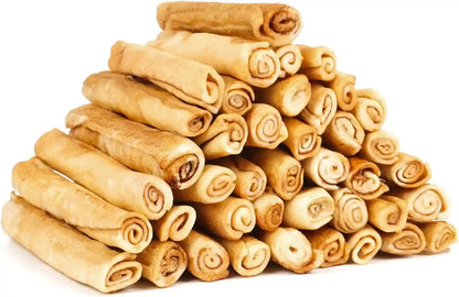 MON2SUN Dog Rawhide Rolls Twist Sticks Chew Treats Natural Flavor 6.5 Inch 40 Count for Puppy and Small Dogs14