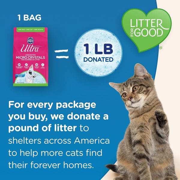 Ultra Micro Crystals Cat Litter - 99.9% Dust Free, Soft on Paws, Fragrance Free - 5 Lbs.8