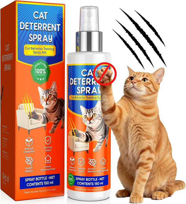 Cat Deterrent Spray - Cat Deterrent for Furniture Protection, Pee Spraying1