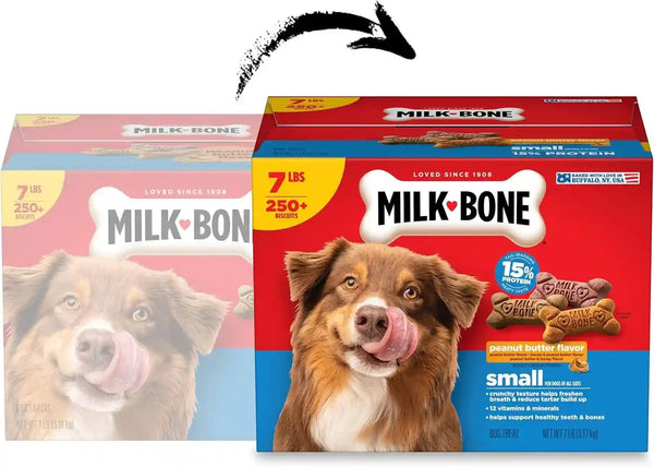 Milk-Bone Peanut Butter Flavor Dog Biscuits, Naturally & Artificially Flavored, 7 Lb. Box2