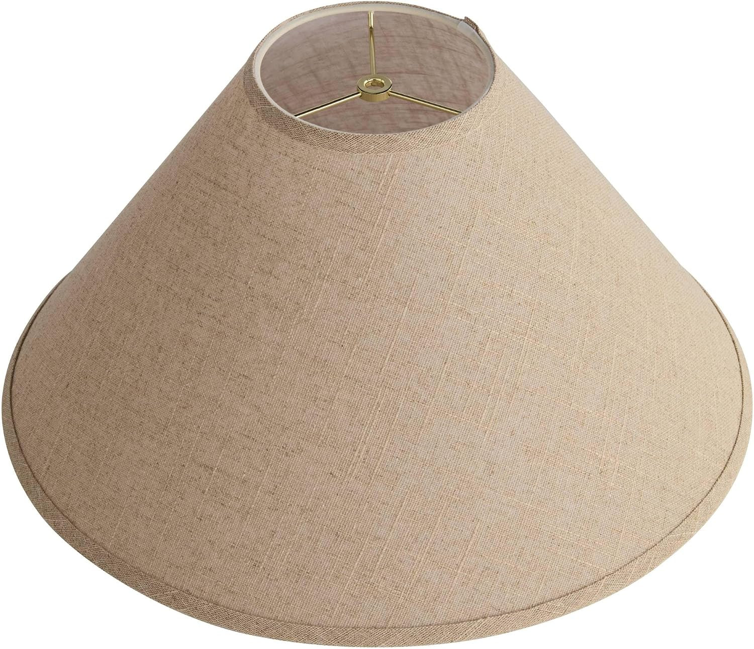 pre-assembled-laine-fine-extra-large-burlap-empire-shade-6x19x12-spider-6-top-x-19-bottom-x-10-5-high-x-12-slant-replacement-for-table-floor-lamps-harp-finial
