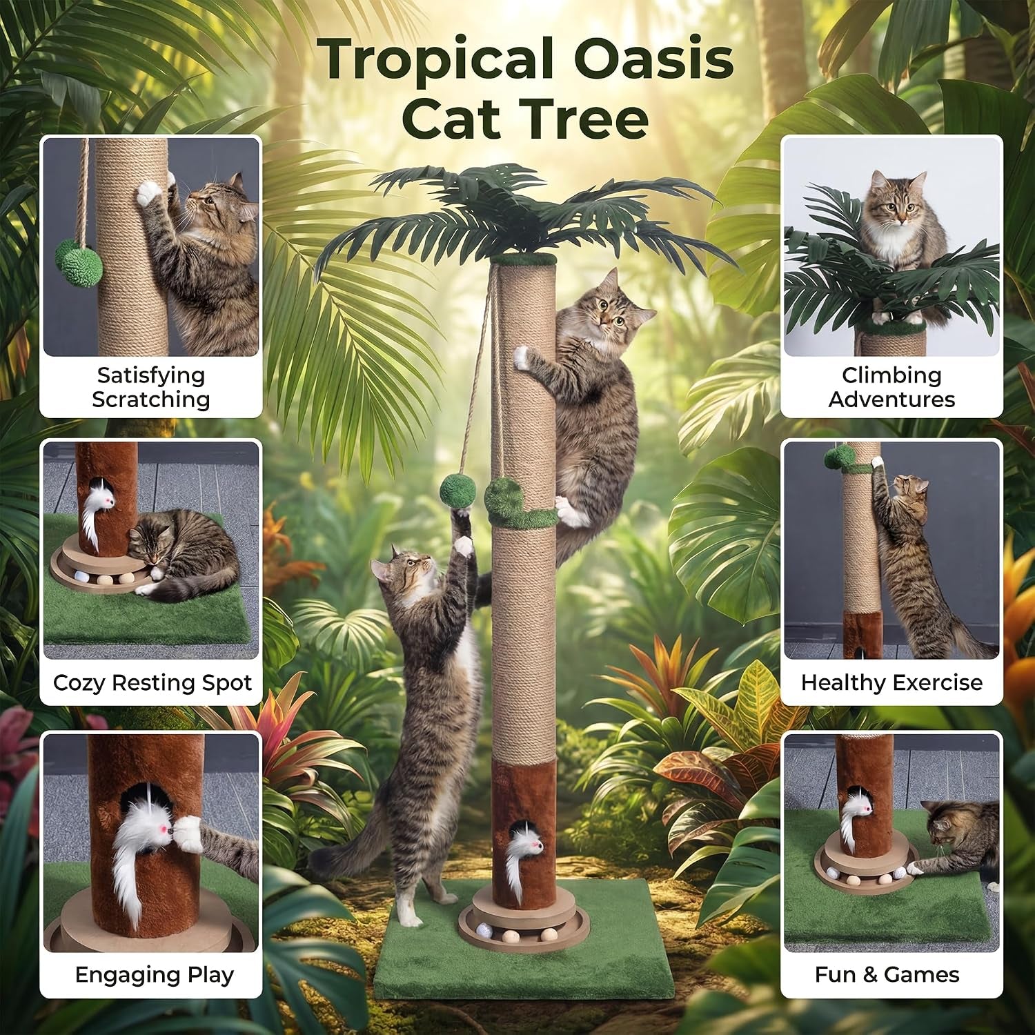 fantasreen-cat-scratching-post-35-tall-with-toy-mouse-for-indoor-cats-green