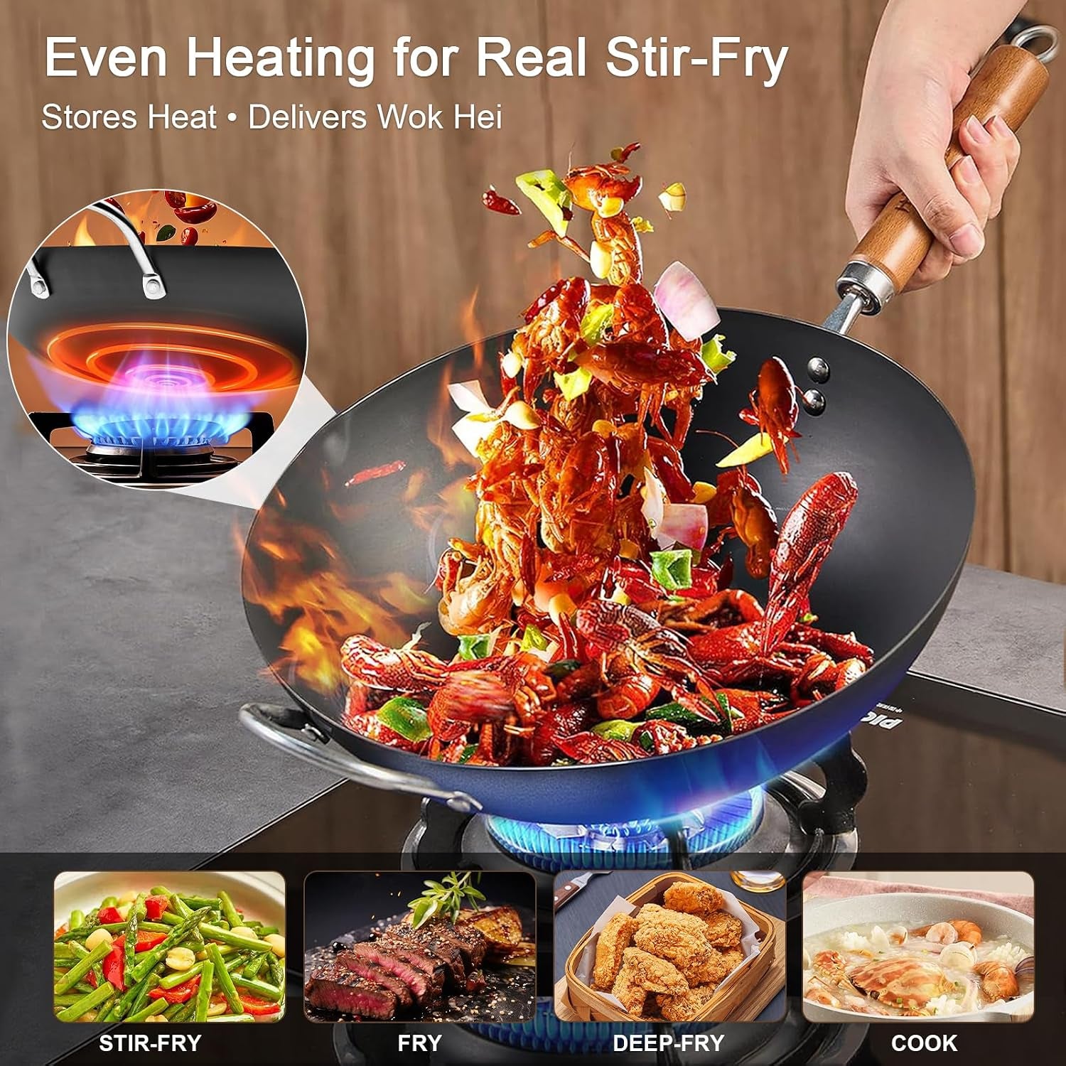 carbon-steel-13-4-woks-with-traditional-iron-spatula