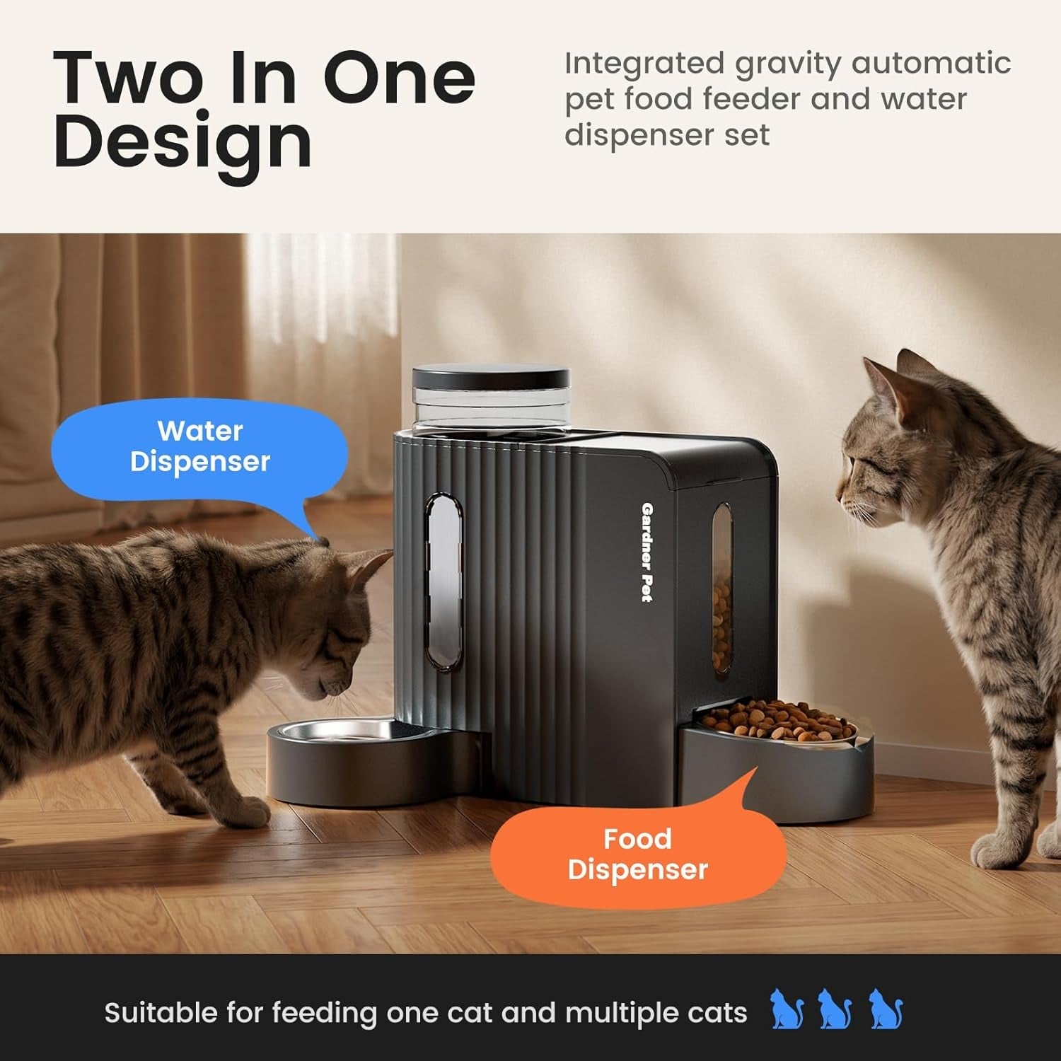 gardner-pet-automatic-gravity-cat-food-feeder-and-water-dispenser-stainless-steel-two-in-one-set-large-capacity-dispenser-for-pets-dogs-puppies-kittens-0-8-gallons-x-2