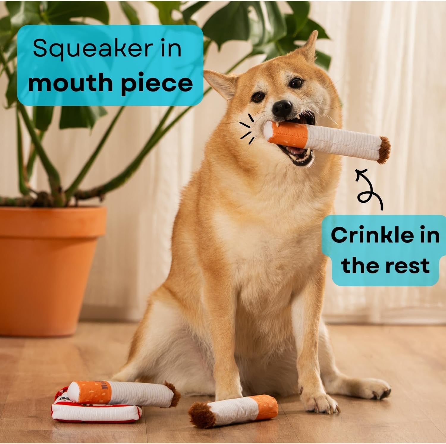nestpark-muttboro-doggy-cigs-funny-dog-toys-parody-plush-squeaky-crinkle-interactive-dog-toy-hide-and-seek-treat-hiding-burrow-puzzle-toy-for-stimulating-enrichment-activity